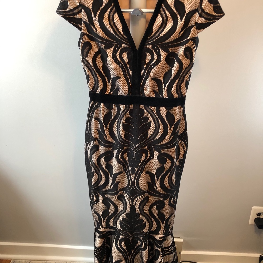 Black and nude gown